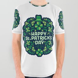 Happy St.Patrick's Day All Over Graphic Tee