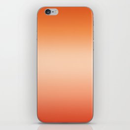 Warm Summer Gradient of Orange, Peach and Apricot Ombre iPhone Skin