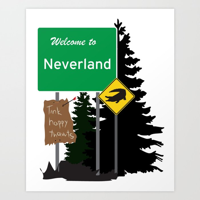 Neverland signs Art Print by Tink.hr