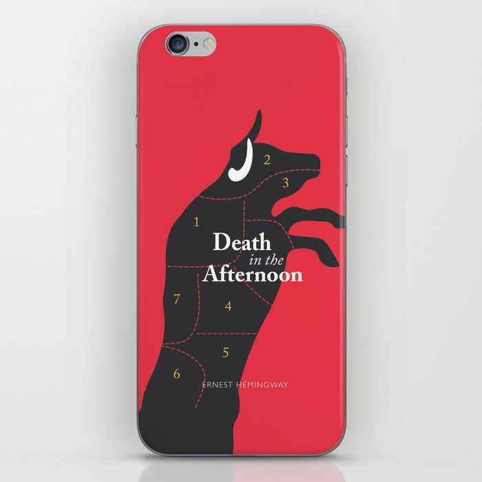 Ernest Hemingway book cover & Poster, Death in the Afternoon, bullfighting stories iPhone Skin
