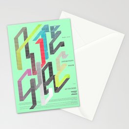 Autechre Oversteps Tour Poster Stationery Cards