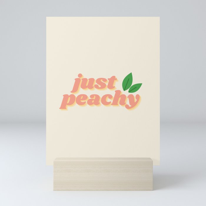 Just Peachy Mini Art Print