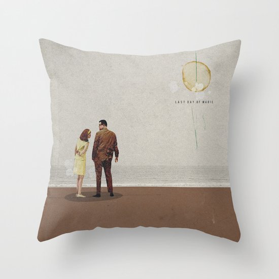 Last Day Of Magic | Collage Throw Pillow
