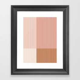 Color Block Line Abstract XVI Framed Art Print