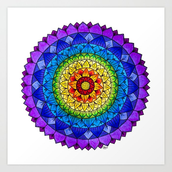 mandala-design, mandala-art, geometric, abstract, mandala and spirituality,  colorful, rainbow, mandala pattern, mandala flower patterns, Flower
