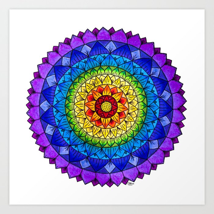 Neon Fashion Mandala Art Kit for Adults - Mandala Colouring Art