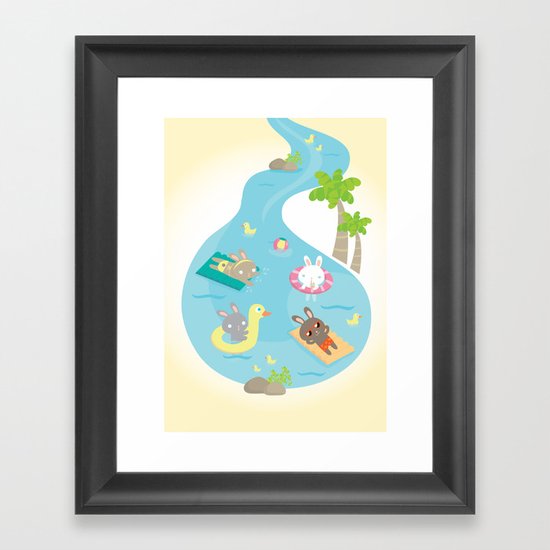 the pool Framed Art Print