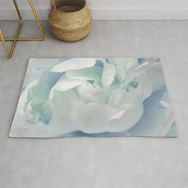 Peony in Blue White Rug