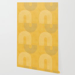 Golden Minimalist Abstract Wallpaper