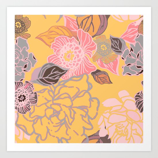 Jungle Blossoms Art Print