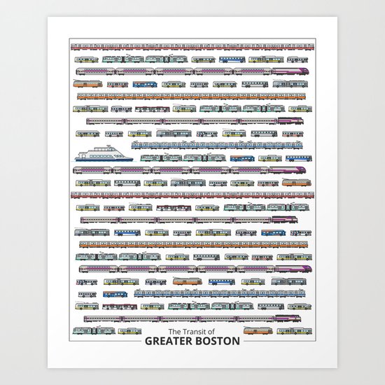 The Transit of Greater Boston Art Print