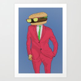 Burger Mr. Art Print