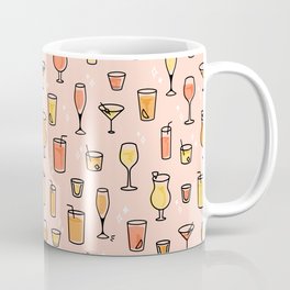 Cheers! | Cocktail Pattern | Rosé |  Mug
