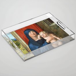 Madonna and Child, 1496-1499 by Albrecht Durer Acrylic Tray