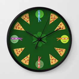 TMNT Pizza Time Wall Clock