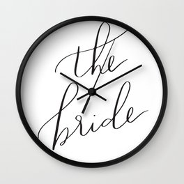 the bride Wall Clock