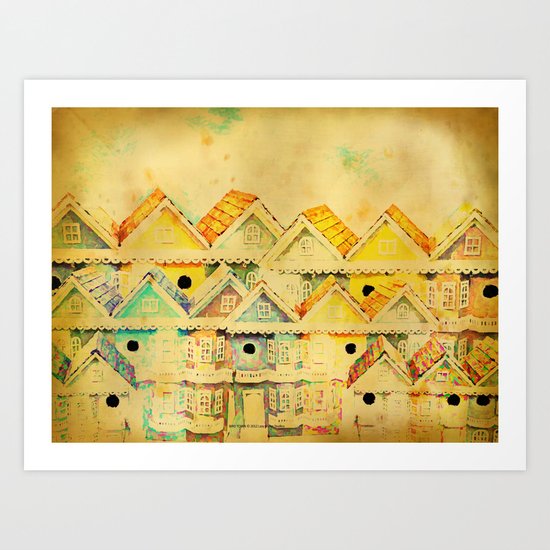 Bird Town 023 Art Print