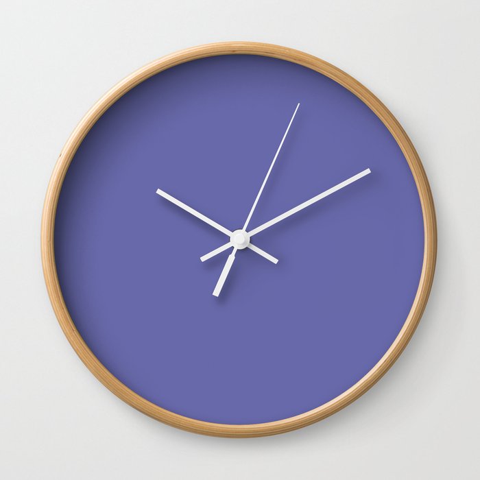 Periwinkle Shards / Periwinkle (Mix & Match Set) Wall Clock