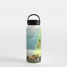 They too love horses (UFO) Water Bottle