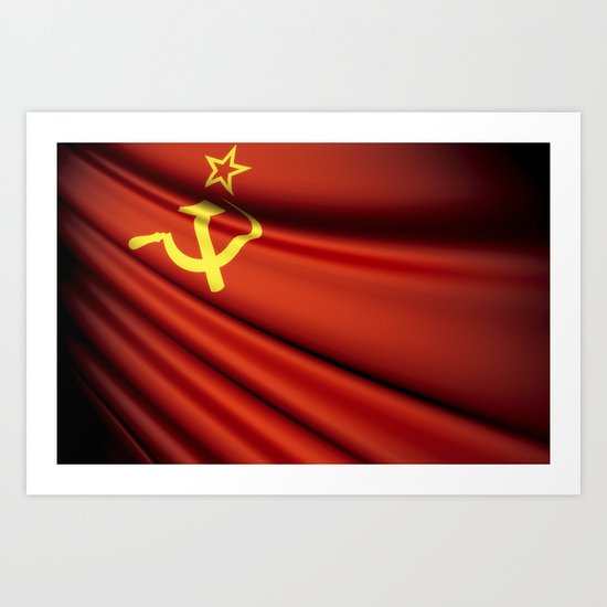 Flag of Soviet Union (1922-1991) Art Print
