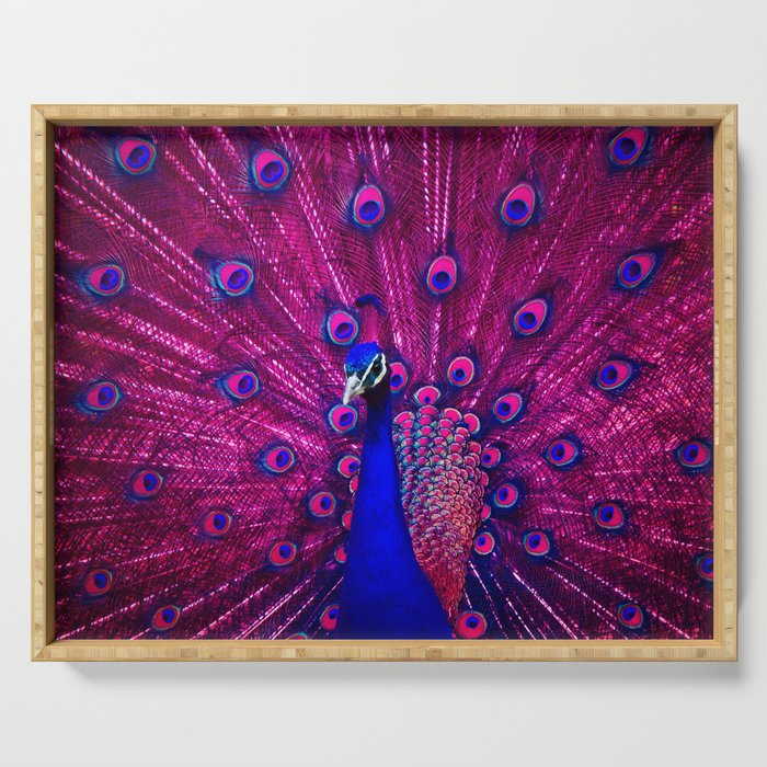 Peacock Pink 85 Serving Tray