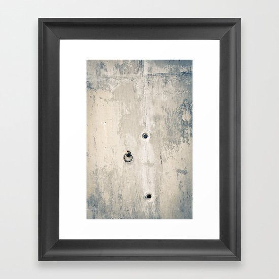 Cement Wall Textures Framed Art Print