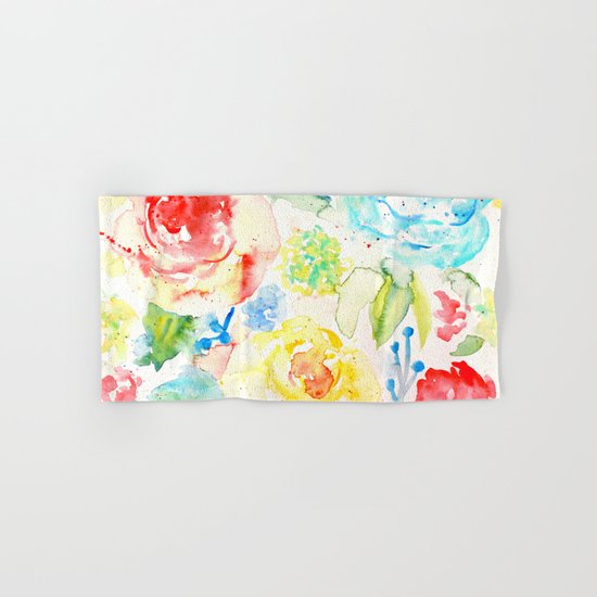 Abstract Flowers 06 Hand & Bath Towel