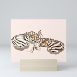 Pyjama squid mating Mini Art Print