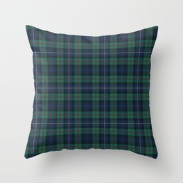 Tartan Plaid Clan Robertson Checkered Pattern Throw Pillow