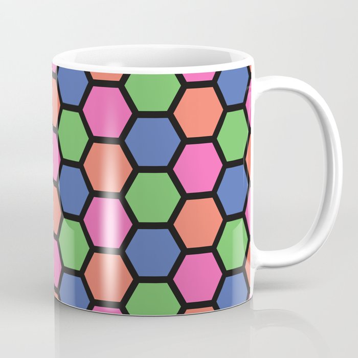 Haha Hexagon Coffee Mug by Zak Zai Arts