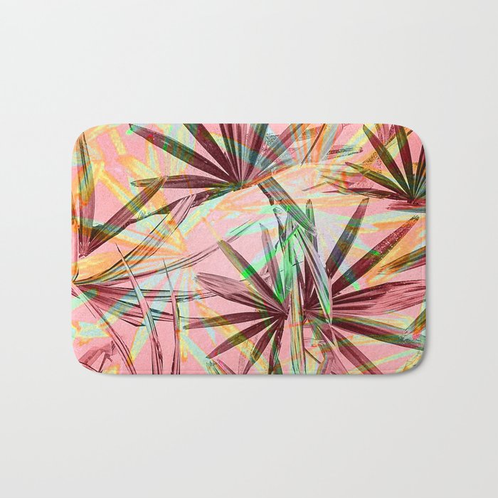 Jungalo Chic Sherbet Palm Paradise Bath Mat