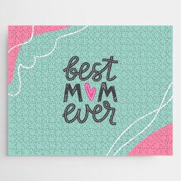Best Mom Ever Mother's Day Heart Jigsaw Puzzle