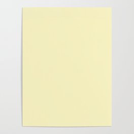 Butter Yellow Solid Color Poster