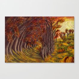 Autumn's Sunset  Canvas Print