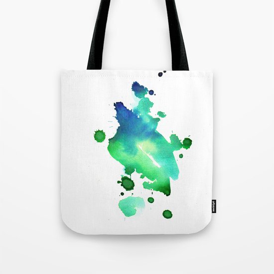 watercolor green 1 Tote Bag
