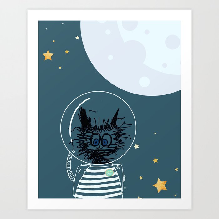 Astrokats Art Print