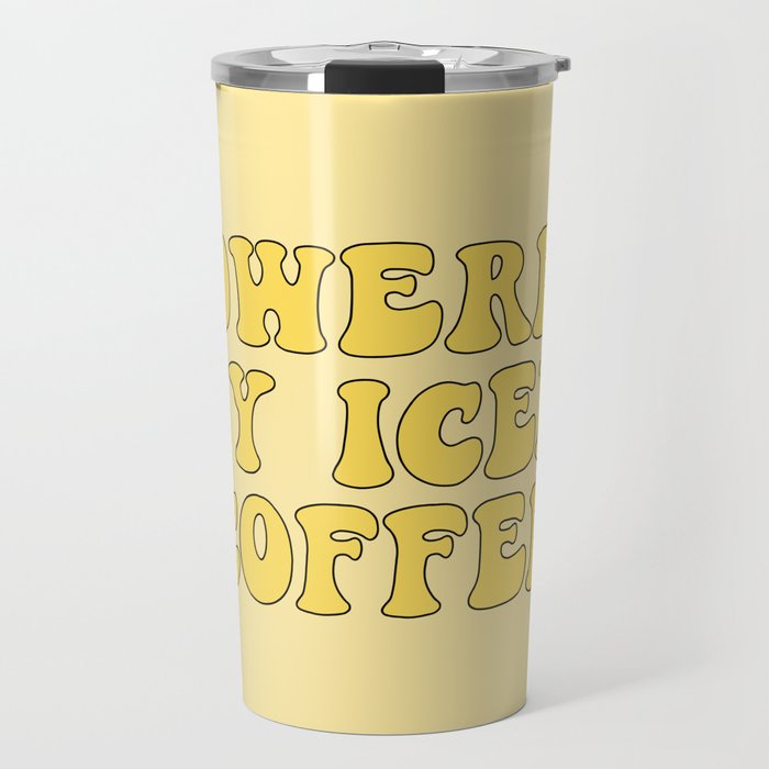 Powered By Iced Coffee Travel Mug