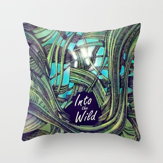 Into The Wild Throw Pillow