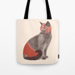 Cat Wrestler Tote Bag