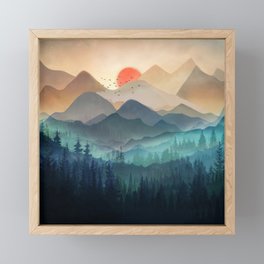 Wilderness Becomes Alive at Night Framed Mini Art Print