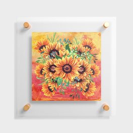 Sunflowers Floating Acrylic Print