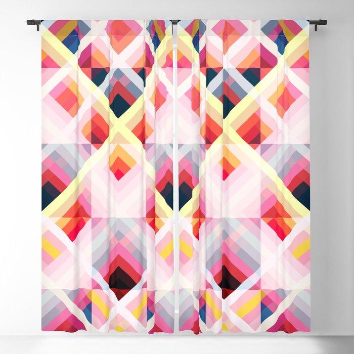 Rougarou - Colorful Decorative Abstract Art Pattern Blackout Curtain