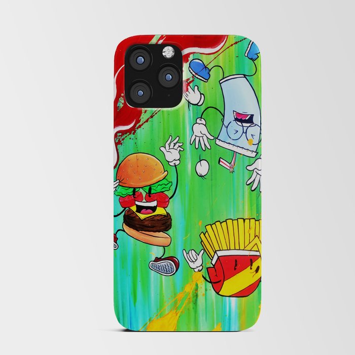 Burger Fries and Soda iPhone Card Case