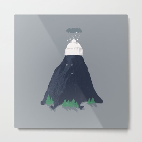 lil snow-capped mountain Metal Print