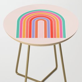 Vintage Rainbow Mid Century Modern Side Table