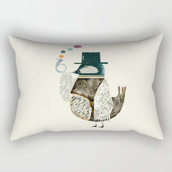 the dapper bird Rectangular Pillow