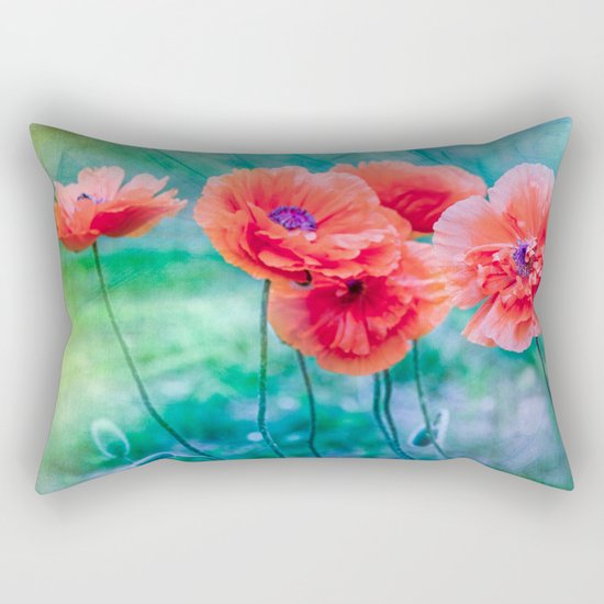 Poppies Rectangular Pillow