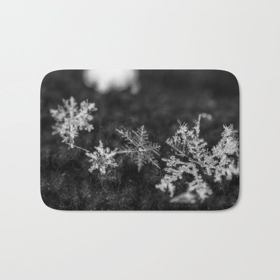 Clump of snowflakes Bath Mat