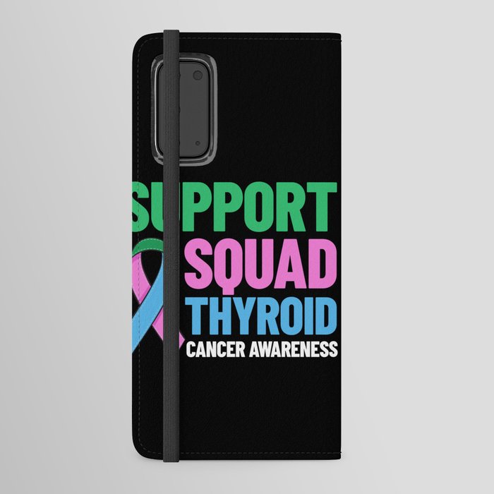 Thyroid Cancer Ribbon Awareness Survivor Android Wallet Case