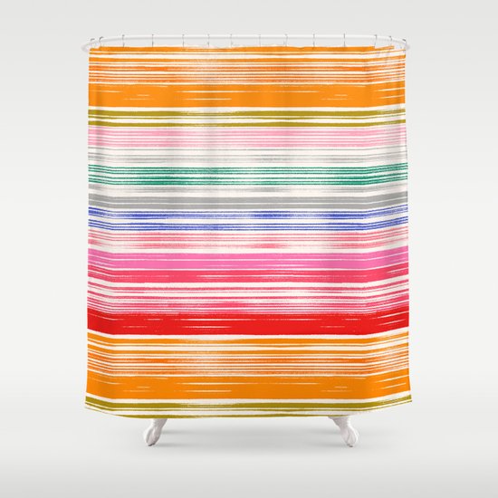Waves 1 Shower Curtain